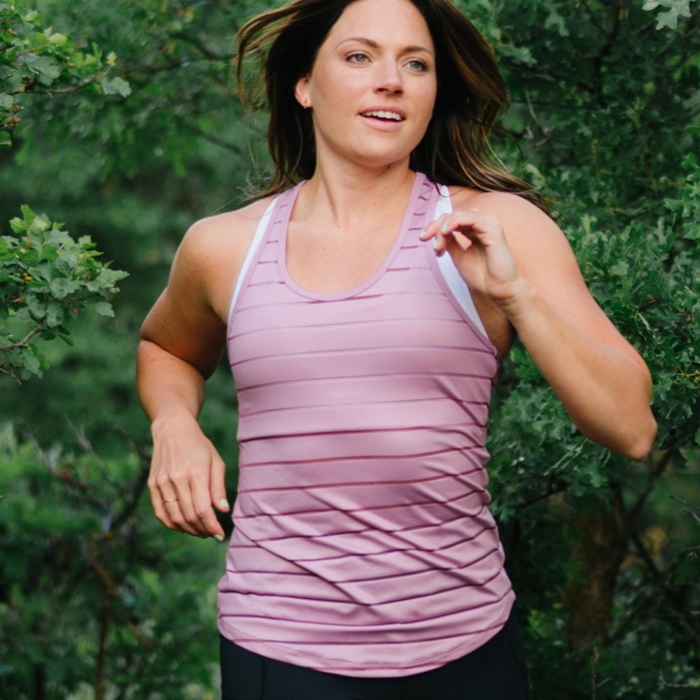 ZYIA Activewear lilac Havana tank top medium